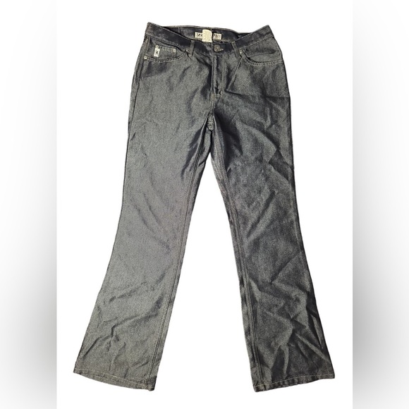 Z. Cavaricci Flare Contoured Waist Low Rise sz 9 Women’s Y2K Denim Made in USA - Picture 4 of 8